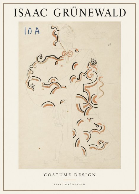 Isaac Grünewald Costume Design VIII No2 - Plakát