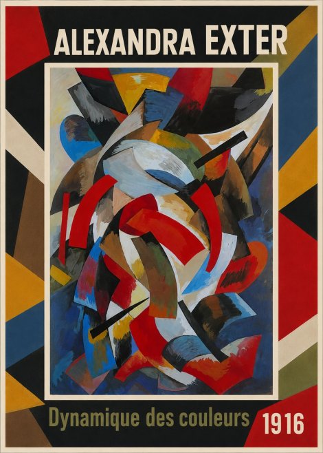 Alexandra Exter Dynamique Des Couleurs 1916 No1 - Plakát