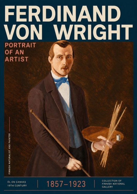 Ferdinand von Wright Portrait of an Artist No3 - Plakát