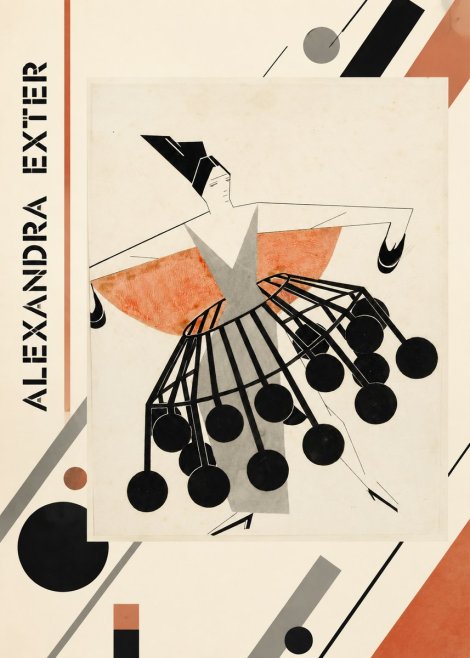 Alexandra Exter Avant-garde Costume Design No2 - Plakát
