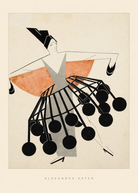 Alexandra Exter Avant-garde Costume Design No6 - Plakát