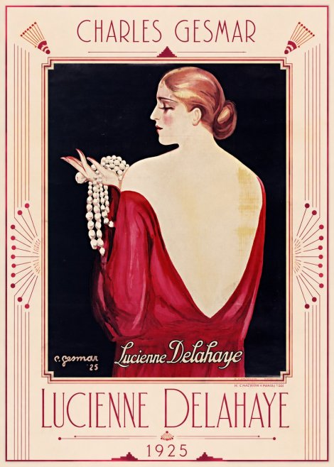 Charles Gesmar Lucienne Delahaye No1 - Plakát
