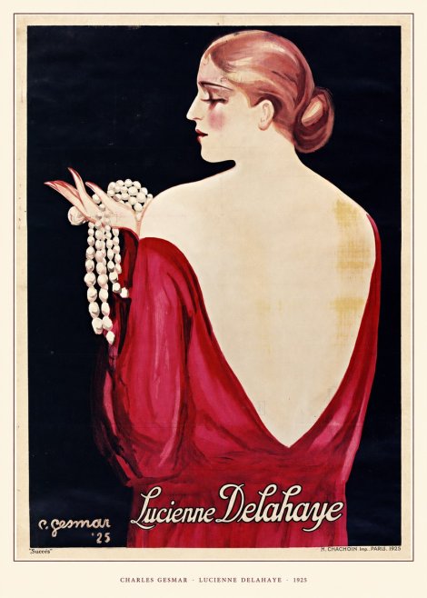 Charles Gesmar Lucienne Delahaye No5 - Plakát