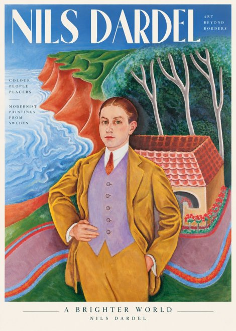 Nils Dardel Portrait in a Southern Landscape No3 - Plakát