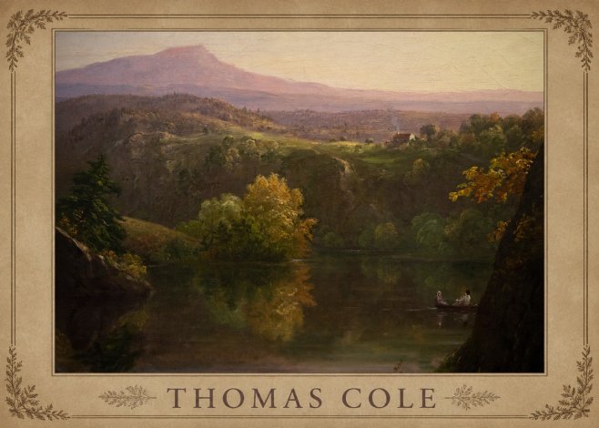 Thomas Cole View of the Catskill Mountains, Early Autumn No4 - Plakát