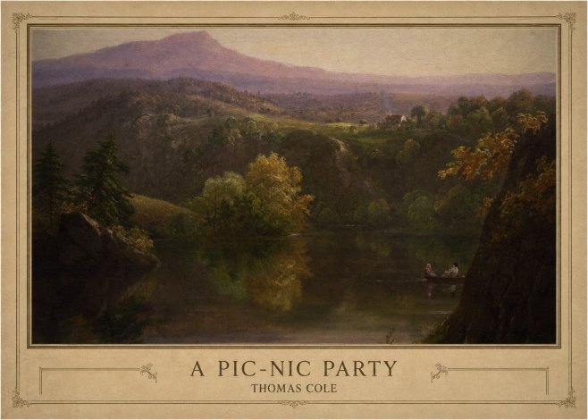 Thomas Cole View of the Catskill Mountains, Early Autumn No5 - Plakát