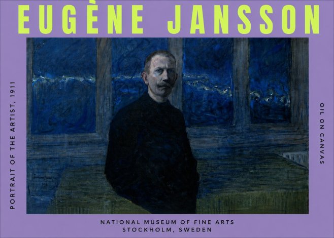 Eugène Jansson Portrait of the Artist, 1911 No3 - Plakát