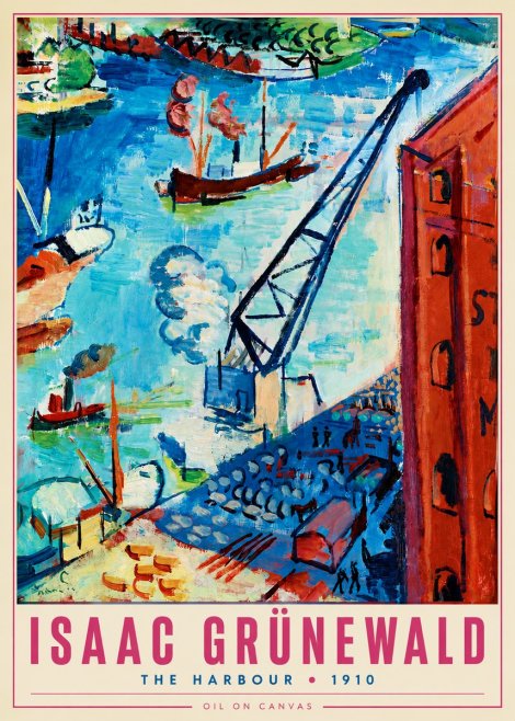 Isaac Grünewald The Harbour No3 - Plakát