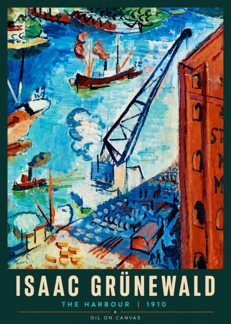 Isaac Grünewald The Harbour No4 - Plakát