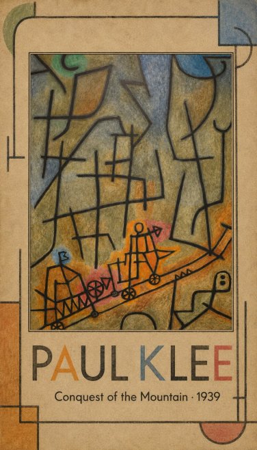 Paul Klee Conquest of the Mountain II No2 - Plakát