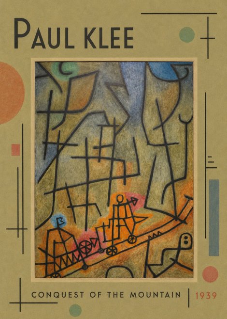 Paul Klee Conquest of the Mountain II No3 - Plakát