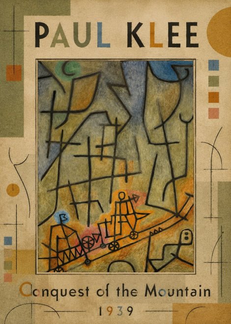 Paul Klee Conquest of the Mountain II No4 - Plakát