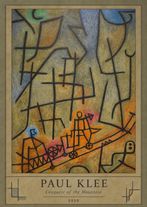 Paul Klee Conquest of the Mountain II No5 - Plakát