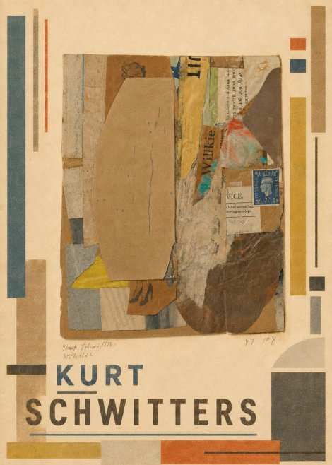 Kurt Schwitters Abstract Merz Collage No5 - Plakát