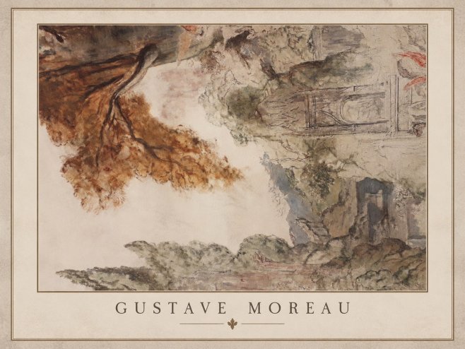 Gustave Moreau Architectural Study No1 - Plakát