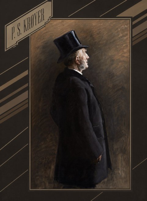 P.S. Krøyer Portrait of a Man in a Top Hat No5 - Plakát