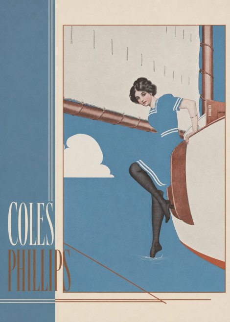 Coles Phillips Woman on a Yacht No2 - Plakát