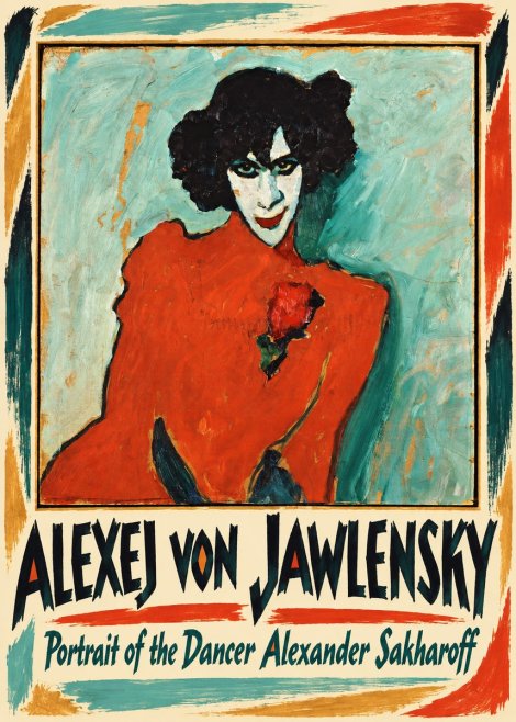 Alexej von Jawlensky Portrait of the Dancer Alexander Sakharoff No1 - Plakát