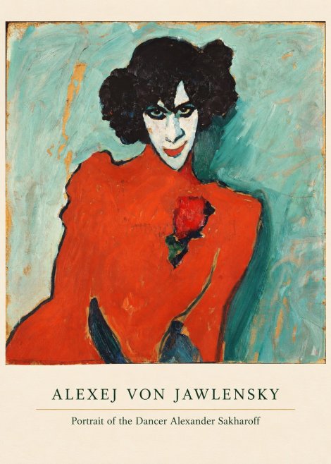 Alexej von Jawlensky Portrait of the Dancer Alexander Sakharoff No5 - Plakát