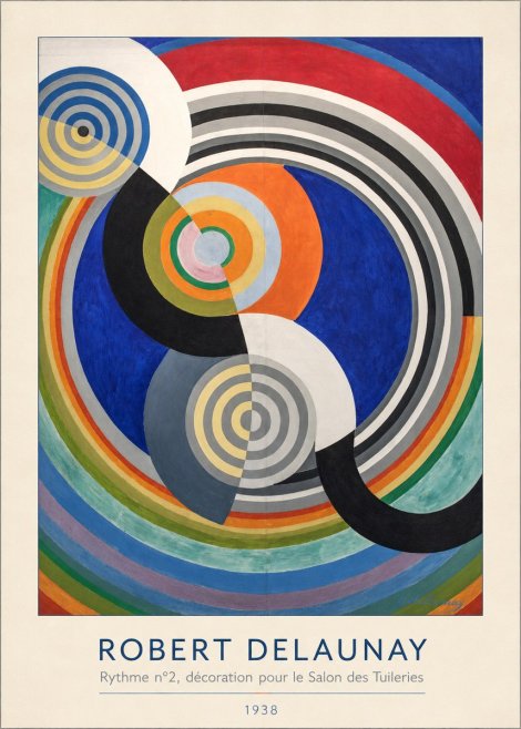 Robert Delaunay Rythme N°2, Décoration Pour Le Salon Des Tuileries No3 - Plakát