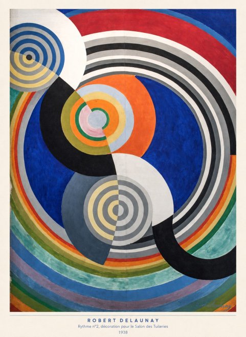 Robert Delaunay Rythme N°2, Décoration Pour Le Salon Des Tuileries No5 - Plakát