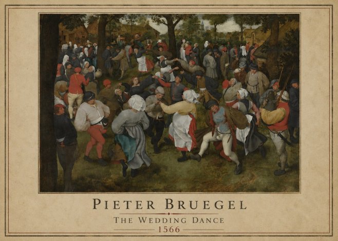Pieter Bruegel The Wedding Dance I No1 - Plakát