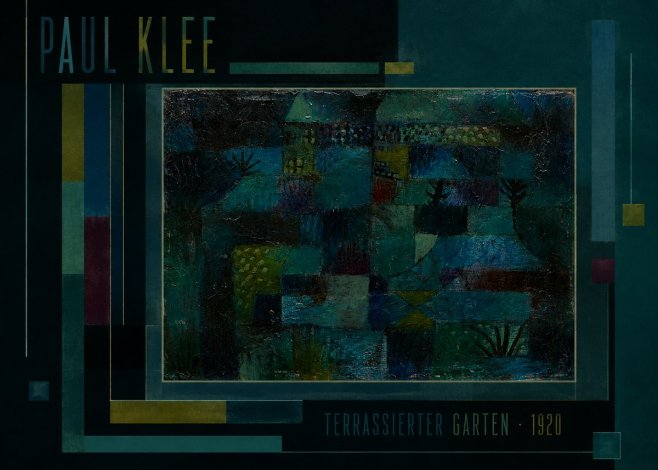 Paul Klee Terrassierter Garten No2 - Plakát