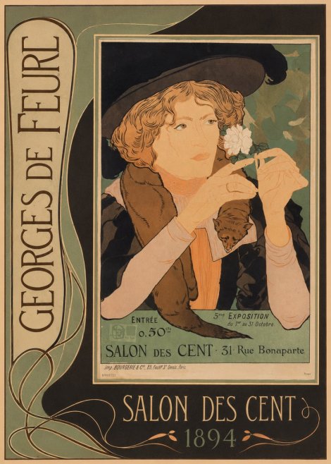 Georges de Feure Salon Des Cent - 1894 No3 - Plakát