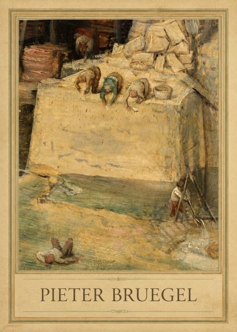 Pieter Bruegel Figures on the Embankment No5 - Plakát