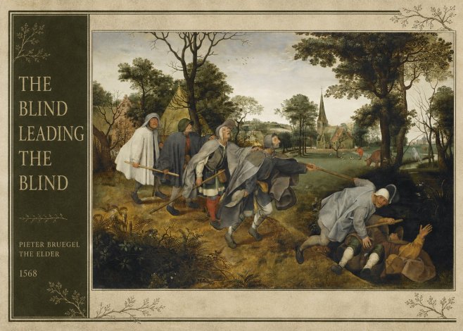 Pieter Bruegel The Blind Leading the Blind I No2 - Plakát