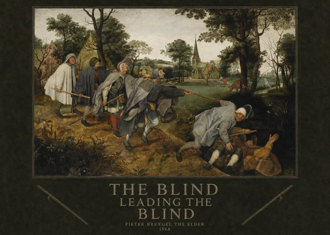 Pieter Bruegel The Blind Leading the Blind I No4 - Plakát