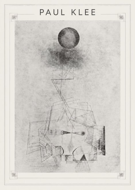 Paul Klee Abstract Study with Sphere and Ladder No1 - Plakát