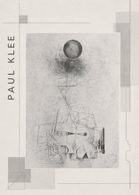 Paul Klee Abstract Study with Sphere and Ladder No2 - Plakát