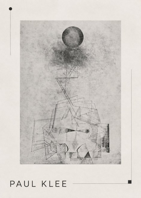 Paul Klee Abstract Study with Sphere and Ladder No3 - Plakát