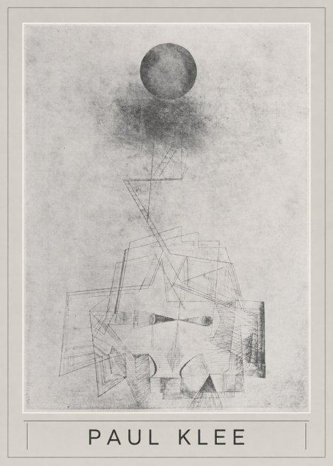Paul Klee Abstract Study with Sphere and Ladder No5 - Plakát