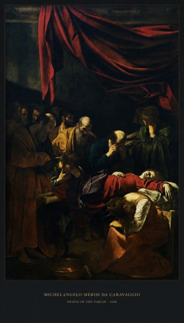 Michelangelo Merisi da Caravaggio Death of the Virgin No5 - Plakát