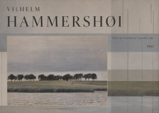Vilhelm Hammershøi Study for Sunshower, Gentofte Lake No5 - Plakát