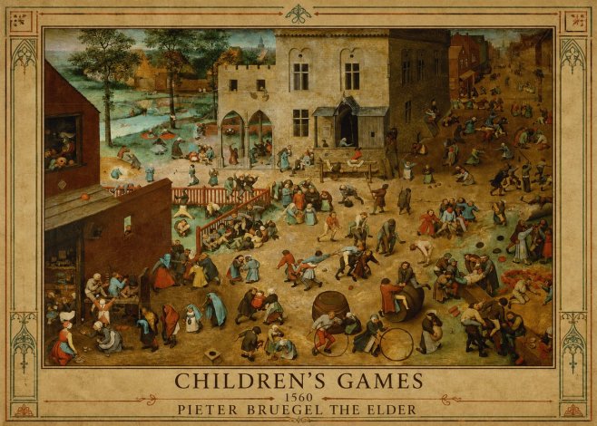 Pieter Bruegel Children's Games II No1 - Plakát
