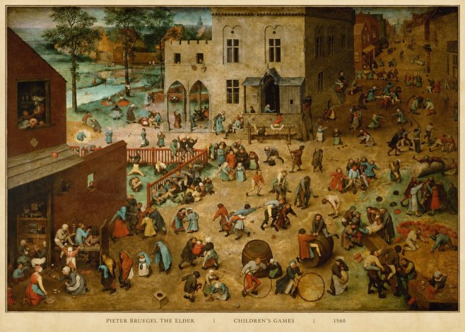 Pieter Bruegel Children's Games II No5 - Plakát