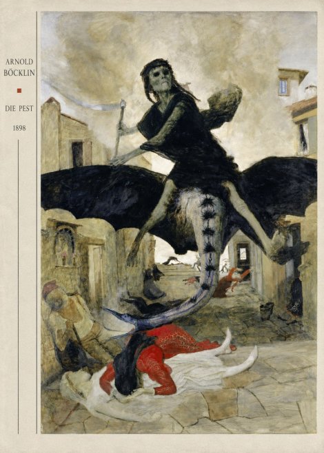 Arnold Böcklin Die Pest II No4 - Plakát