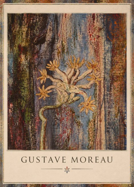 Gustave Moreau Fleur Mystérieuse No1 - Plakát