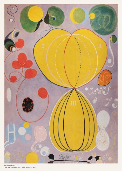 Hilma af Klint The Ten Largest, No. 7, Adulthood No5 - Plakát