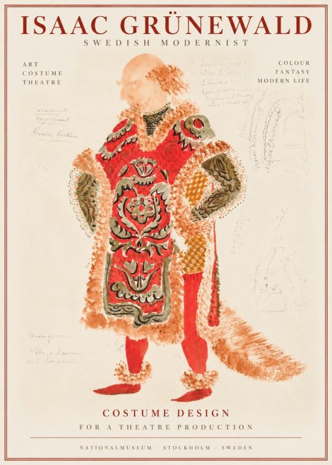 Isaac Grünewald Costume Design for a Theatre Production No1 - Plakát