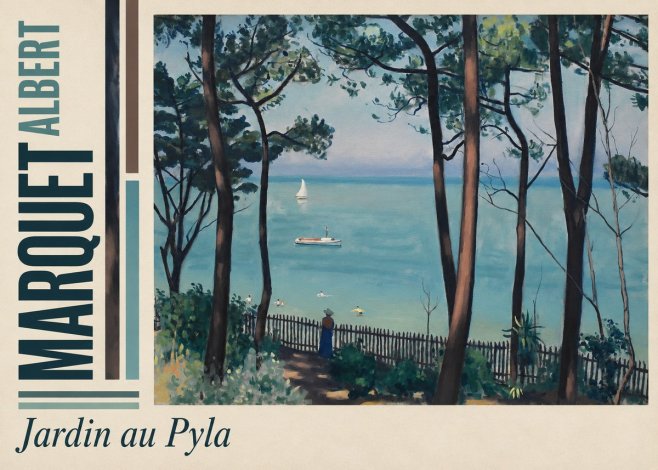Albert Marquet Jardin Au Pyla No4 - Plakát