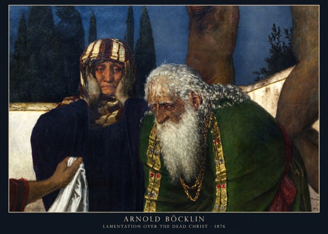 Arnold Böcklin Lamentation over the Dead Christ No2 - Plakát