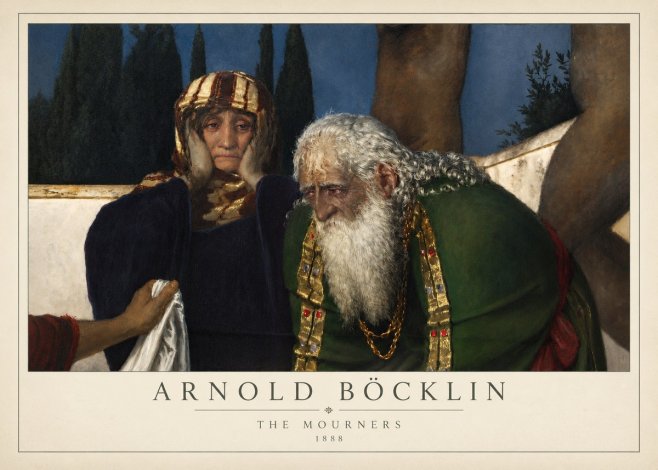 Arnold Böcklin Lamentation over the Dead Christ No4 - Plakát