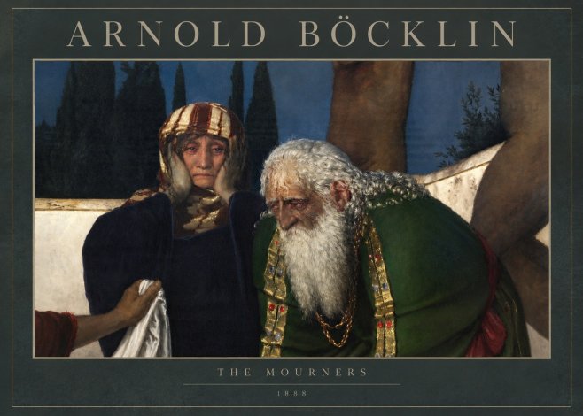 Arnold Böcklin Lamentation over the Dead Christ No5 - Plakát