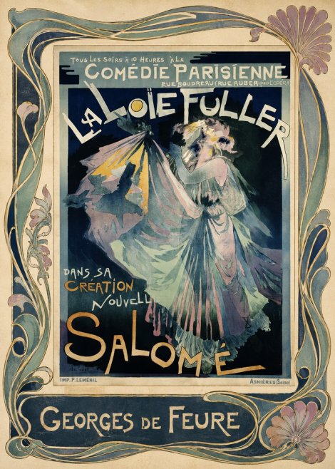 Georges de Feure La Loïe Fuller - Salomé I No1 - Plakát