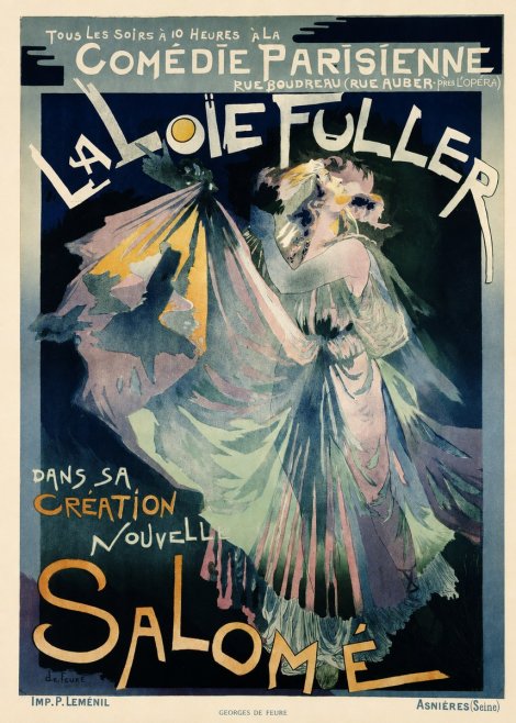 Georges de Feure La Loïe Fuller - Salomé I No6 - Plakát