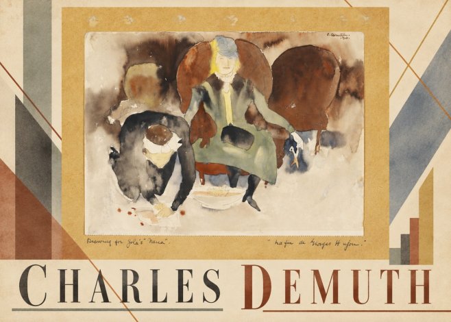 Charles Demuth Drawing for Zola's "Nana" No3 - Plakát